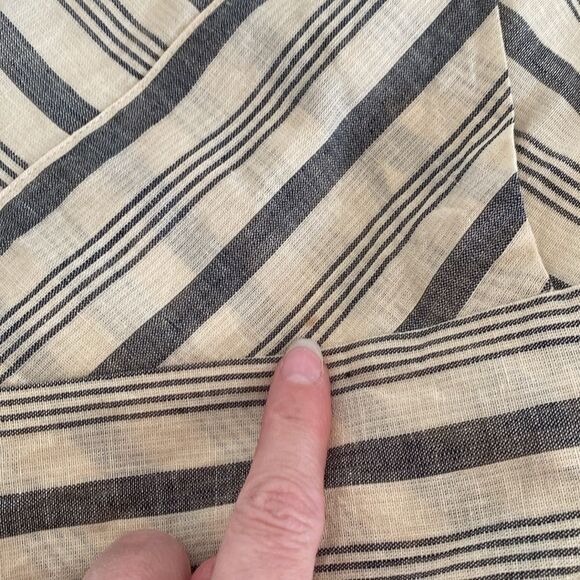 Anthropologie Maeve Changing Stripes Cream and Gray Mini Dress Dress Size 6 - Picture 14 of 15